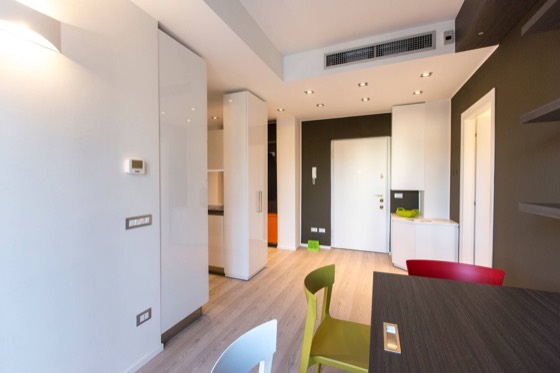 Living area — San Siro House apartment, Milan